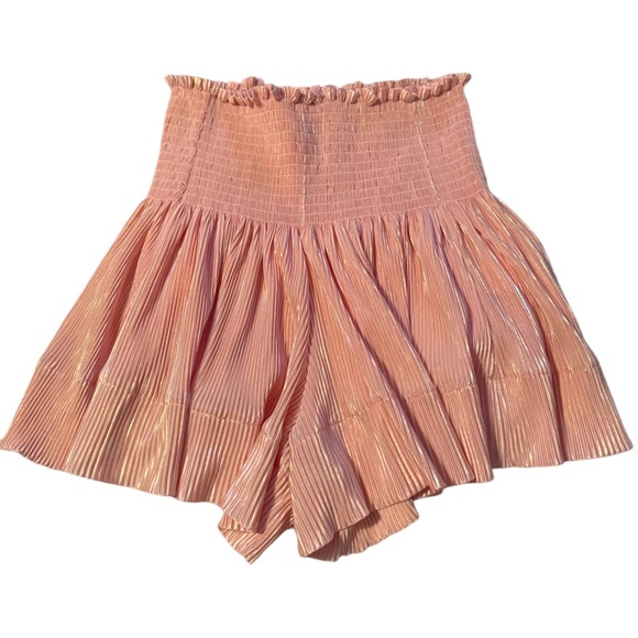 QUEEN OF SPARKLES Pants - queen of sparkles pink pleat swing shorts